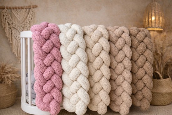 Bed bumper 4band 400cm Boucle